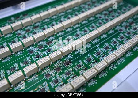 NANJING, CHINE - 20 JUIN 2025 - la carte pilote a été exposée à l'exposition mondiale des semi-conducteurs 2025 à Nanjing, province du Jiangsu, Chine, le 20 juin 2025. Banque D'Images