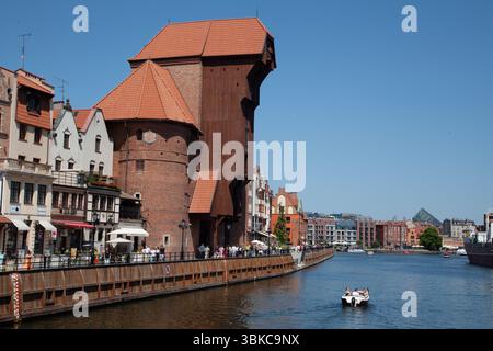 Grue médiévale de Gdansk Banque D'Images