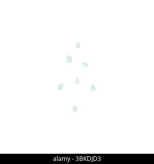 Sucre volant ou sel. Dispersion de cristaux de sucre ou de sel. Illustration vectorielle isolée Illustration de Vecteur