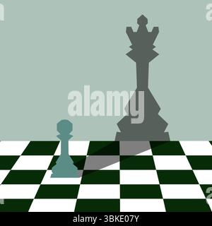 Fond d'échecs. Affiche pour le tournoi d'échecs. Illustration abstraite de conception d'échecs. Figurine d'échecs Illustration de Vecteur