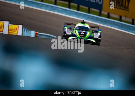 18 CHATIN Paul-Loup (fra), HEINEMEIER HANSSON David (dnk), LUTKE Tobi (CAN), ERA Motorsport, ORECA LMP2 07, #18, action pendant les six heures du Glen 2025 du Sahlen, 6e manche du Championnat des voitures de sport IMSA WeatherTech 2025, du 20 au 22 juin sur le Watkins Glen International à Watkins Glen, New York, États-Unis d'Amérique - photo Joao Filipe/DPPI crédit : DPPI Media/Alamy Live News Banque D'Images