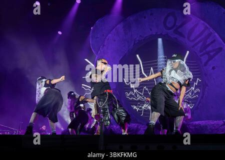 Ozuna in Concerto al Parco della Musica di Milano foto di Alessia Belotti par www.rockon.it crédit : Alessia Belotti/Alamy Live News Banque D'Images