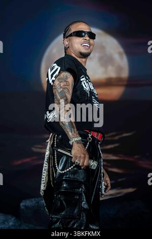 Ozuna in Concerto al Parco della Musica di Milano foto di Alessia Belotti par www.rockon.it crédit : Alessia Belotti/Alamy Live News Banque D'Images