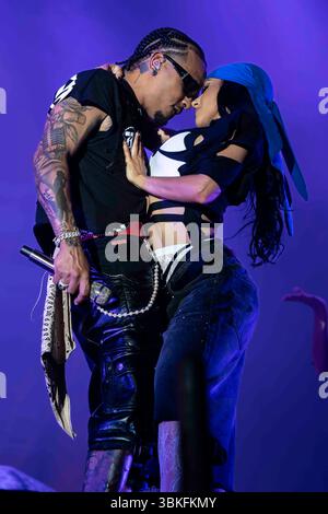 Ozuna in Concerto al Parco della Musica di Milano foto di Alessia Belotti par www.rockon.it crédit : Alessia Belotti/Alamy Live News Banque D'Images