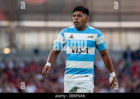 Dublin, Irlande. 21 juin 2025. Gonzalo Garcia de l'Argentine lors du match de la Coupe Lions 1888 entre les Lions britanniques et irlandais et l'Argentine au stade Aviva à Dublin, Irlande le 20 juin 2025 (photo par Andrew SURMA/ Credit : Sipa USA/Alamy Live News Banque D'Images
