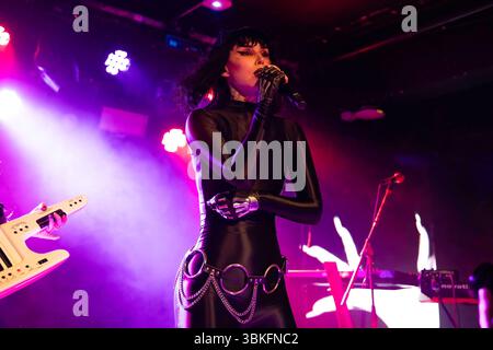 Manchester, Angleterre, 20 juin 2025. Kat Von d jouant au Club Academy de Manchester lors de sa tournée eu/UK 2025. Crédit : Izzy Clayton/Alamy Live News Banque D'Images