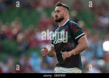 Dublin, Irlande. 21 juin 2025. Ronan Kelleher des Lions lors du match de la Coupe Lions 1888 entre les Lions britanniques et irlandais et l'Argentine à Aviva Stadium à Dublin, Irlande le 20 juin 2025 (photo par Andrew SURMA/ Credit : Sipa USA/Alamy Live News Banque D'Images