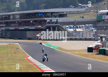 Mugello, Italie. 21 juin 2025. Vue du circuit de Mugello lors du Grand Prix de Brembo d'Italie le 21 juin 2025 au circuit de Mugello, Italie lors du Gran Premio d'Italia Brembo - qualifications, Championnat du monde MotoGP à Mugello, Italie, 21 juin 2025 crédit : Agence photo indépendante/Alamy Live News Banque D'Images