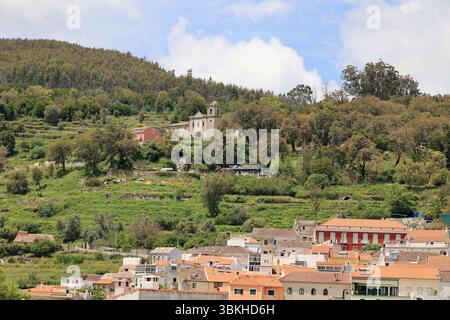 Vue du monastère de notre-Dame de Desterro, Monchique, Portugal Banque D'Images