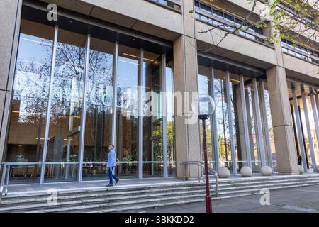 Bâtiment des tribunaux de droit suprême à Queens Square, Macquarie Street, Sydney, Nouvelle-Galles du Sud, Australie Banque D'Images