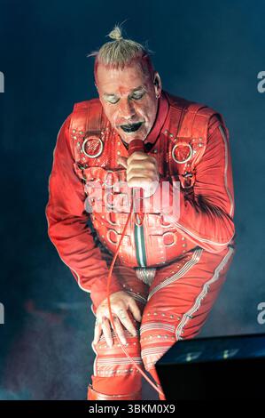 Till Lindemann live beim Metal Air 2025 Festival in der Almased Arena auf dem Albrecht-Thear-Gelände. Uelzen, 21.06.2025 Banque D'Images