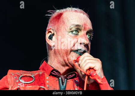 Till Lindemann live beim Metal Air 2025 Festival in der Almased Arena auf dem Albrecht-Thear-Gelände. Uelzen, 21.06.2025 Banque D'Images