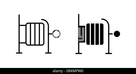 Icône classique de porte de stylo de cheval représentant la ferme, le ranch, et les thèmes équestres. Idéal pour l'agriculture, les soins des animaux et les conceptions rurales. Illustration de Vecteur