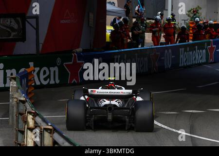 Monaco, 23 mai 2025. Formule 1 Tag Heuer Grand Prix de Monaco 2025. Photo : #87 Oliver Bearman (GBR) de l'écurie MoneyGram Haas F1 Team en VF-25 © Piotr Zajac/Alamy Live News Banque D'Images