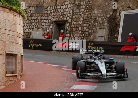 Monaco, 23 mai 2025. Formule 1 Tag Heuer Grand Prix de Monaco 2025. Photo : #12 Kimi Antonelli (ITA) de l'écurie Mercedes-AMG PETRONAS Formula One Team en Mercedes W16 © Piotr Zajac/Alamy Live News Banque D'Images