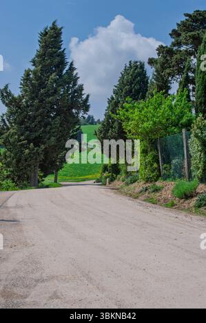 Carrefour en Toscane Banque D'Images