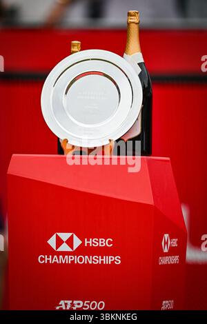 Londres, Royaume-Uni. 22 juin 2025 ; Championnats HSBC, Queens Club, West Kensington, Londres, Angleterre : HSBC Mens Championships Queens Club, jour 7 ; le deuxième numéro de la plaque crédit : action plus Sports images/Alamy Live News Banque D'Images