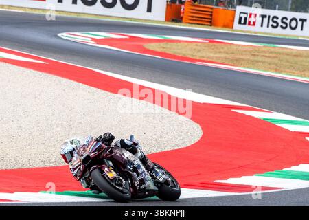 Scarperia, Toscane, Italie. 22 juin 2025 ; Autodromo Internazionale del Mugello, Scarperia e San Piero, Italie ; Grand Prix MotoGP Brembo d'Italie 2025, jour de la course ; Francesco Bagnaia Ducati crédit : action plus Sports images/Alamy Live News Banque D'Images