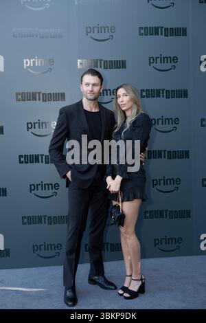Bogdan Yasinski et invité aux studios Amazon MGM et première vidéo de Prime pour 'Countdown' au théâtre Harmony Gold à Los Angeles, CA le 18 juin Banque D'Images