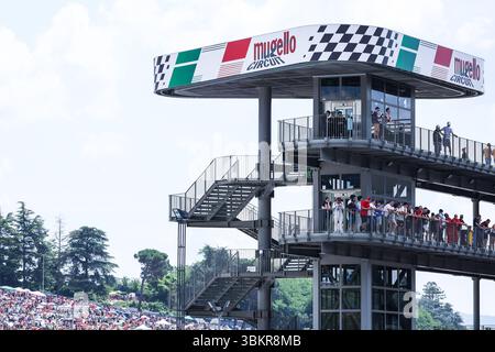 Scarperia, Italie. 22 juin 2025. Vue générale pendant le MotoGP GP9 Gran Premio d'Italia Brembo - course au circuit Mugello. Crédit : SOPA images Limited/Alamy Live News Banque D'Images