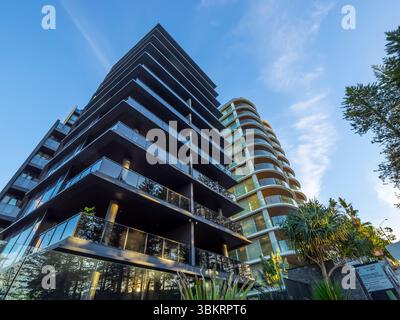 Nouveaux appartements à Rainbow Bay près de Coolangatta, Glod Coast, Queensland, Australie Banque D'Images