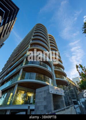 Nouveaux appartements à Rainbow Bay près de Coolangatta, Glod Coast, Queensland, Australie Banque D'Images