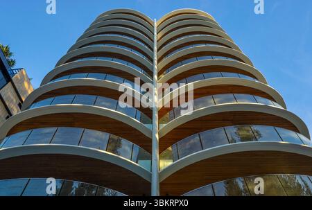 Nouveaux appartements à Rainbow Bay près de Coolangatta, Glod Coast, Queensland, Australie Banque D'Images