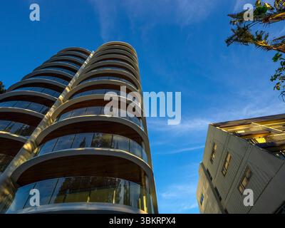 Nouveaux appartements à Rainbow Bay près de Coolangatta, Glod Coast, Queensland, Australie Banque D'Images