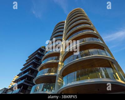 Nouveaux appartements à Rainbow Bay près de Coolangatta, Glod Coast, Queensland, Australie Banque D'Images