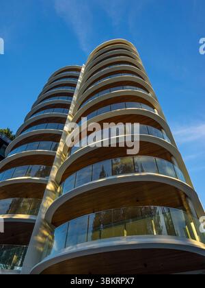 Nouveaux appartements à Rainbow Bay près de Coolangatta, Glod Coast, Queensland, Australie Banque D'Images