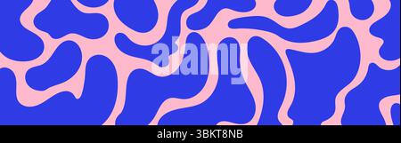 Fond coloré de blobs irréguliers Illustration de Vecteur