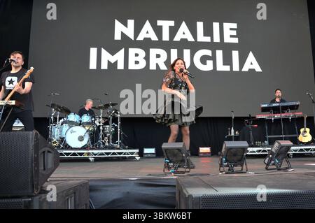 21 juin 2025. Woodstock, Oxfordshire, Royaume-Uni. Natalie Imbruglia se produit au nocturne Live, Blenheim Palace, Oxfordshire. Sue Andrews/Alamy. Banque D'Images