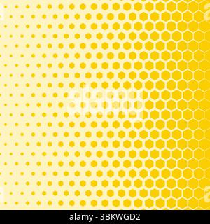 Fond de technologie géométrique abstraite hexagonale demi-teinte Illustration de Vecteur