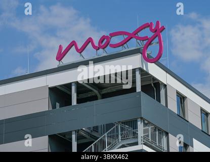 Hotel Moxy, Andreasstraße, Holzmarktstraße, Bezirk Mitte, Berlin, Deutschland Banque D'Images