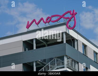 Hotel Moxy, Andreasstraße, Holzmarktstraße, Bezirk Mitte, Berlin, Deutschland *** Hotel Moxy, Andreasstraße, Holzmarktstraße, Mitte district, Berlin, Allemagne Banque D'Images