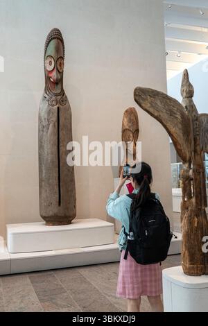 L'aile Michael C Rockefeller contient des artefacts d'Afrique, des Amériques anciennes et d'Océanie, 2025, Metropolitan Museum of Art, New York City, États-Unis Banque D'Images