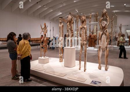 L'aile Michael C Rockefeller contient des artefacts d'Afrique, des Amériques anciennes et d'Océanie, 2025, Metropolitan Museum of Art, New York City, États-Unis Banque D'Images