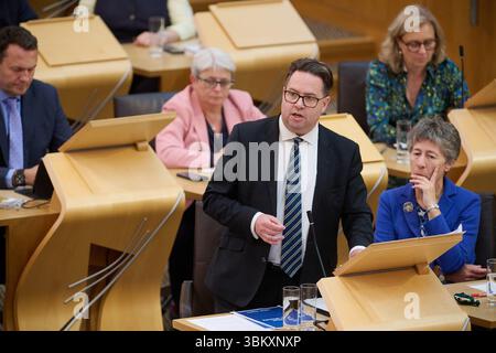 Édimbourg Écosse, Royaume-Uni 18 juin 2025. Craig Hoy Parti conservateur et unioniste écossais MSP pour l'Écosse du Sud au Parlement écossais. crédit sst/alamy live news Banque D'Images