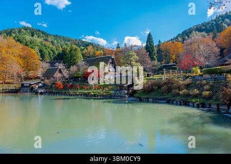 Hida No Sato, Hida Folk Village, Takayama, Japon Banque D'Images