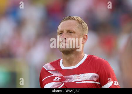 Chorzow, Pologne. 21 juin 2025. Kamil Glik de Pologne vu lors du RONALDINHO SHOW 2025 match de football entre le Brésil et la Pologne au stade de Silésie. Score final ; Brésil 2 :2 Pologne. Crédit : SOPA images Limited/Alamy Live News Banque D'Images