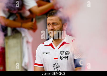 Chorzow, Pologne. 21 juin 2025. Jakub Blaszczykowski de Pologne vu lors du RONALDINHO SHOW 2025 match de football entre le Brésil et la Pologne au stade de Silésie. Score final ; Brésil 2 :2 Pologne. Crédit : SOPA images Limited/Alamy Live News Banque D'Images