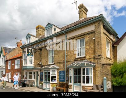 Bâtiments historiques, The Lord Nelson Inn public House, Southwold, Suffolk, Angleterre, Royaume-Uni Banque D'Images