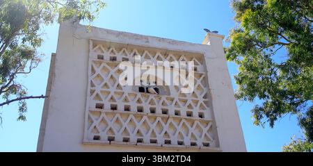 Colombier traditionnel richement décoré, île de Tinos, le groupe d'îles des Cyclades, Grèce. Prise mai / juin 2025 printemps Banque D'Images