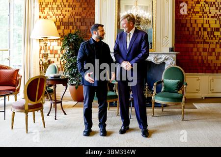 Den Haag, pays-Bas, 2025-06-24 15 :28 :35 la Haye, 24-06-2025, huis Ten Bosch PalaceKing Willem Alexander reçoit les chefs d'État et de gouvernement participants au huis Ten Bosch Palace. PHOTO : NLBeeld/POOL/Remko de Waal crédit : NL Beeld / Patrick van EMST Banque D'Images