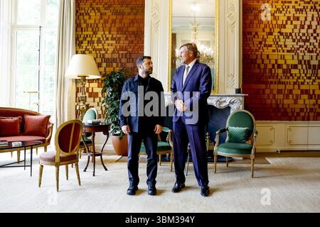 Den Haag, pays-Bas, 2025-06-24 15 :28 :40 la Haye, 24-06-2025, huis Ten Bosch PalaceKing Willem Alexander reçoit les chefs d'État et de gouvernement participants au huis Ten Bosch Palace. PHOTO : NLBeeld/POOL/Remko de Waal crédit : NL Beeld / Patrick van EMST Banque D'Images