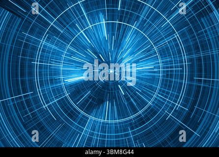 Autre époque, voyager dans l'espace. La dilatation du temps, de l'illustration Banque D'Images