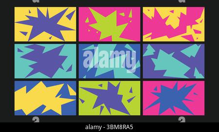 Ensemble de fond fluide abstrait Illustration de Vecteur