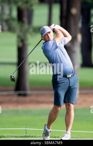 Colorado Springs, Colorado, États-Unis. 25 juin 2025. US Senior Open Practice Round 3, Scott McCarron, des États-Unis, lors de la troisième journée d'essais. Crédit : Casey B. Gibson/Alamy Live News Banque D'Images