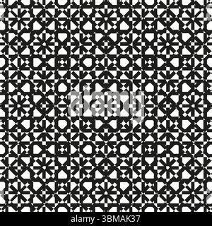 Ornement à motif géométrique. Texture des formes entrelacées. Fond décoratif abstrait. Illustration de tessellation vectorielle. Illustration de Vecteur