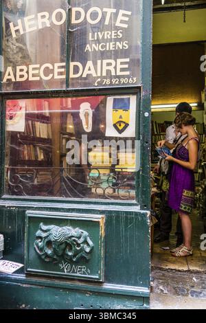 Ancienne librairie dans le centre historique, Lyon, région Rhône-Alpes, France, Europe Banque D'Images